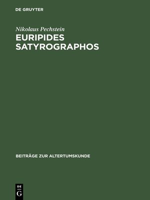 cover image of Euripides Satyrographos
